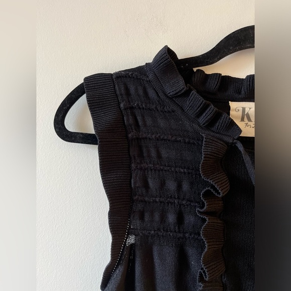 Knits For Love & Lemons - Ruffled Tiered Black Dress - Picture 4 of 9